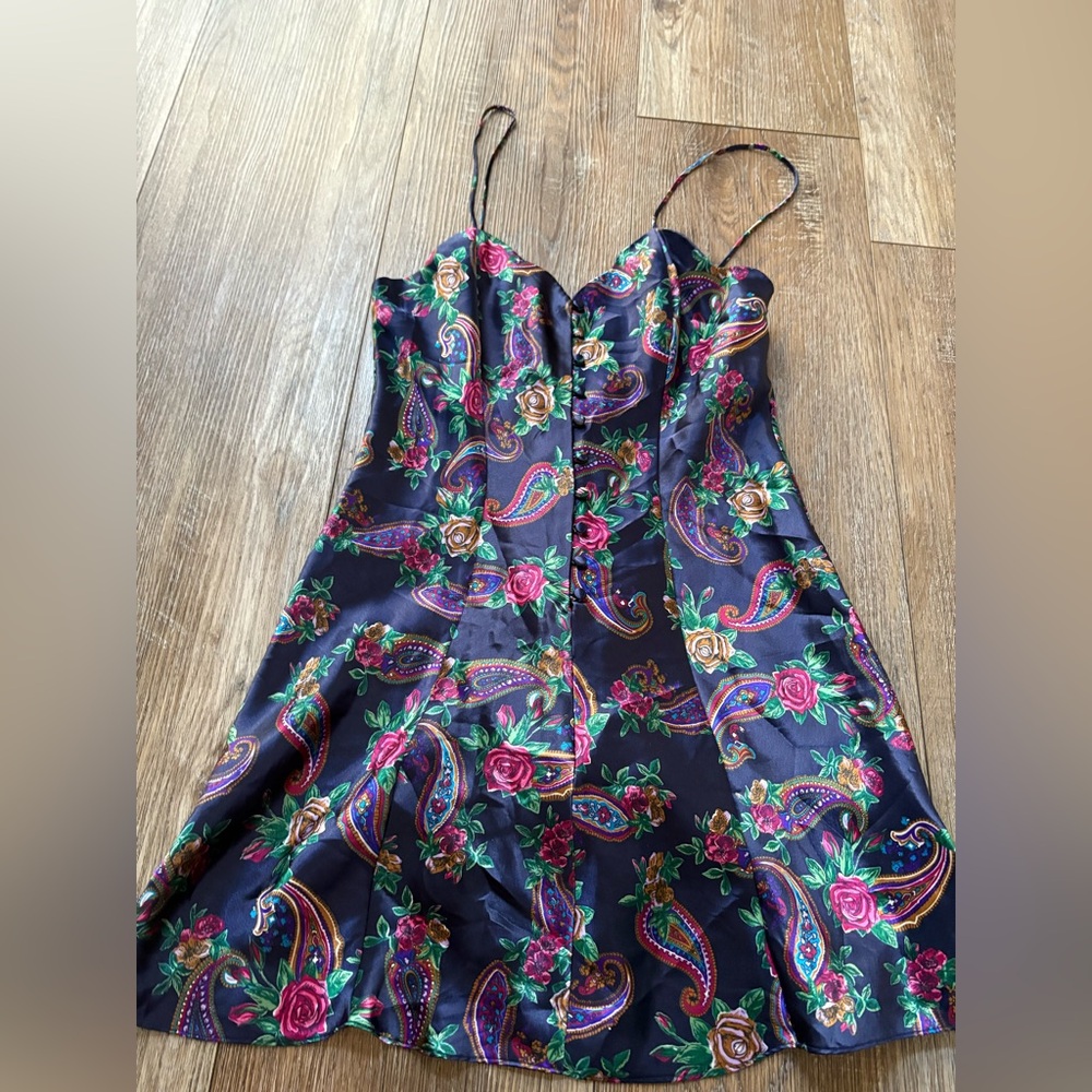 Victoria's Secret Purple Blue Ruffled Bustier Mini Dress